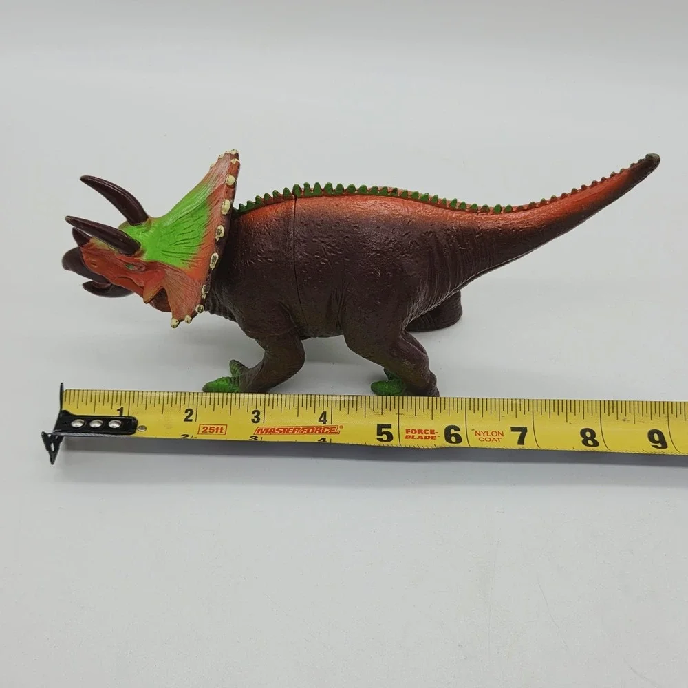 Chompsaur Chomping Mouth Dinosaur Triceratops Orange Green